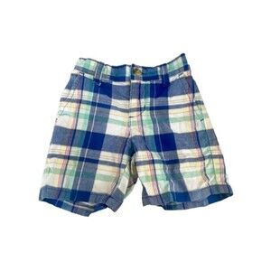 Janie and Jack Boys plaid shorts 6-12 mos